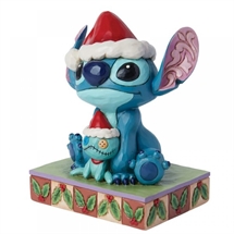 Disney Traditions - Stitch  and Scrump, Santa